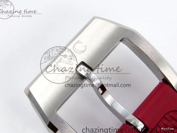 MIROTIME 0301 Reliable Portuguese Chrono IW3716 Z+F 1:1 Best Edition Red Dial on Red Rubber Strap A 7015